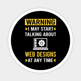 Warning Web Design Designing Designer Designs Magnet